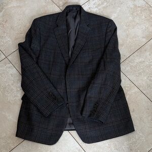 Ralph Lauren Charcoal Checkered Blazer